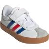 imageadidas UnisexChild Vl Court 30 LaceupLegacy SneakerWhiteTeam Royal BlueBetter Scarlet