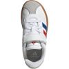 imageadidas UnisexChild Vl Court 30 LaceupLegacy SneakerWhiteTeam Royal BlueBetter Scarlet