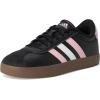 imageadidas UnisexChild Vl Court 30 Skateboarding Shoes ToddlerBlackTrue PinkWhite