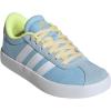 imageadidas UnisexChild Vl Court 30 Skateboarding Shoes ToddlerClear SkyWhiteYellow