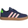 imageadidas UnisexChild Vl Court 30 Skateboarding Shoes ToddlerDark BluePink SparkSolar Green