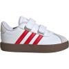 imageadidas UnisexChild Vl Court 30 Skateboarding Shoes ToddlerWhiteBetter ScarletGrey