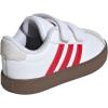 imageadidas UnisexChild Vl Court 30 Skateboarding Shoes ToddlerWhiteBetter ScarletGrey
