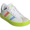imageadidas UnisexChild Vl Court 30 Skateboarding Shoes ToddlerWhiteClear SkySolar Slime