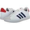 imageadidas UnisexChild Vl Court 30 Skateboarding Shoes ToddlerWhiteDark BlueBetter Scarlet
