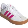 imageadidas UnisexChild Vl Court 30 Skateboarding Shoes ToddlerWhiteShock PinkCrystal White