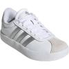 imageadidas UnisexChild Vl Court 30 Skateboarding Shoes ToddlerWhiteSilver MetallicGrey