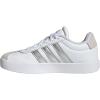 imageadidas UnisexChild Vl Court 30 Skateboarding Shoes ToddlerWhiteSilver MetallicGrey