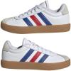 imageadidas UnisexChild Vl Court 30 Skateboarding Shoes ToddlerWhiteTeam Royal BlueBetter Scarlet