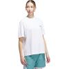 imageadidas Womens Basketball Graphic TShirtWhitePowder Teal