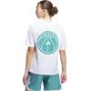 imageadidas Womens Basketball Graphic TShirtWhitePowder Teal