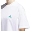 imageadidas Womens Basketball Graphic TShirtWhitePowder Teal