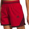 imageadidas Womens Crazylite Basketball ShortsTeam Power RedBlack