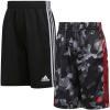 imageadidas Boys Active Sports Athletic Mesh ShortsShortsBlack  Black Camo