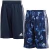 imageadidas Boys Active Sports Athletic Mesh ShortsShortsDark Navy  Navy Camo