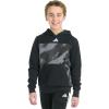 imageadidas Boys Long Sleeve Color Block Halftone Camo Printed Pullover HoodieBlack
