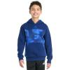 imageadidas Boys Long Sleeve Color Block Halftone Camo Printed Pullover HoodieDark Blue