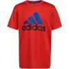 imageadidas Boys Short Sleeve Aeroready Feel Free Bos TeeVivid Red With Blue