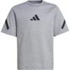 imageadidas Boys Zne TShirtMedium Grey HeatherBlack