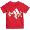 imageadidas Unisex Baby Disney Mickey Mouse TShirtPure RubyOff White