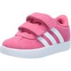 imageadidas UnisexBaby Vl Court 30 SneakerPink FusionWhiteGrey