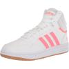 imageadidas Womens Hoops 30 High Sneakers Shoes Casual  WhiteWhiteTurboGum