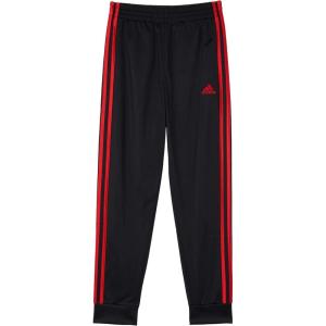 imageadidas Boys Iconic Tricot Jogger PantsBlack With Vivid Red