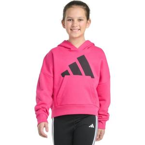 imageadidas Girls Fleece Colorblock Hooded SweatshirtShock Pink