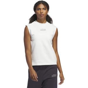imageadidas Originals Womens Select Sleeveless Top Off WhiteBlack XLarge