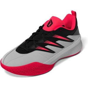 imageadidas UnisexAdult Dame Certified 3 Basketball SneakerBlackLucid RedGrey