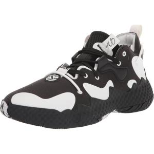 imageadidas UnisexAdult Harden Vol 6 Basketball ShoeBlackBlackWhite