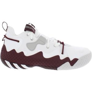 imageadidas UnisexAdult Harden Vol 6 Basketball ShoeWhiteBurgundyGrey
