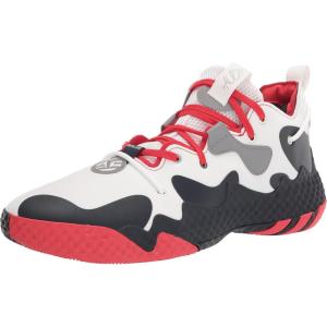 imageadidas UnisexAdult Harden Vol 6 Basketball ShoeWhiteVivid RedInk
