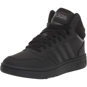 imageadidas UnisexChild Hoops Mid Basketball ShoeBlackBlackGrey Six