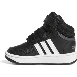 imageadidas UnisexChild Hoops Mid Basketball ShoeBlackWhiteGrey Six