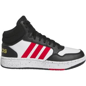 imageadidas UnisexChild Hoops Mid Basketball ShoeCloud WhiteVivid RedCore Black