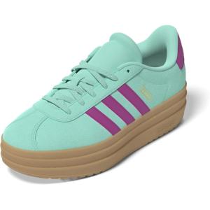imageadidas UnisexChild Vl Court 30 LaceupLegacy SneakerFlash AquaPurple BurstGum