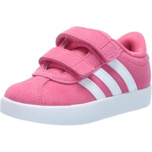 imageadidas UnisexChild Vl Court 30 Skateboarding Shoes ToddlerPink FusionWhiteGrey