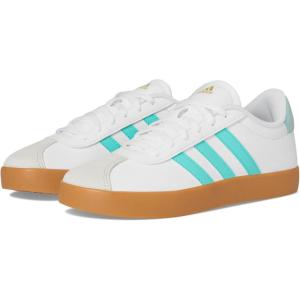 imageadidas UnisexChild Vl Court 30 Skateboarding Shoes ToddlerWhiteFlash AquaAlumina
