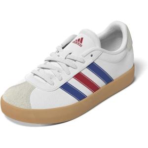 imageadidas UnisexChild Vl Court 30 Skateboarding Shoes ToddlerWhiteTeam Royal BlueBetter Scarlet