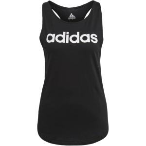 imageadidas Womens Loungewear Essentials Loose Logo Tank TopBlackWhite