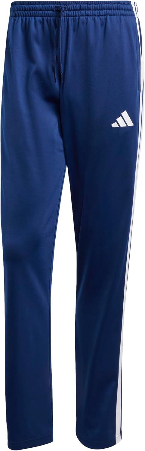 imageadidas Mens 3Stripes Tricot Opem Hem Track PantsDark Blue