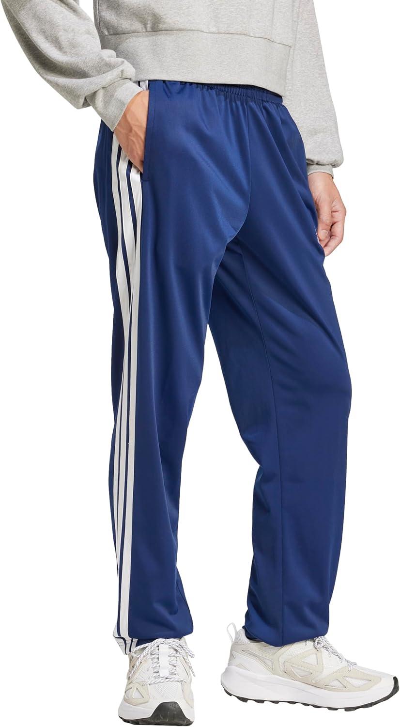 imageadidas Mens 3Stripes Tricot Opem Hem Track PantsDark Blue