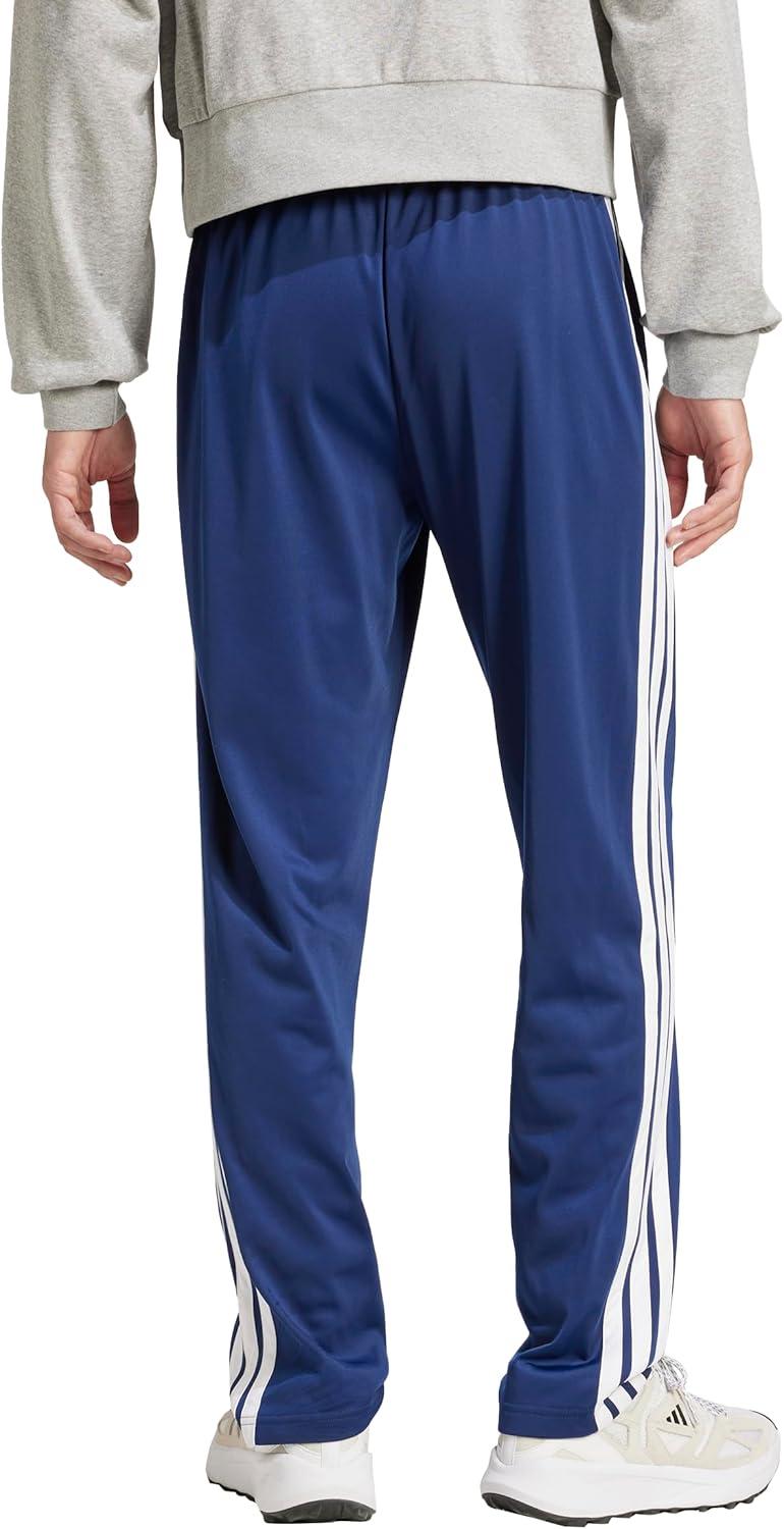 imageadidas Mens 3Stripes Tricot Opem Hem Track PantsDark Blue