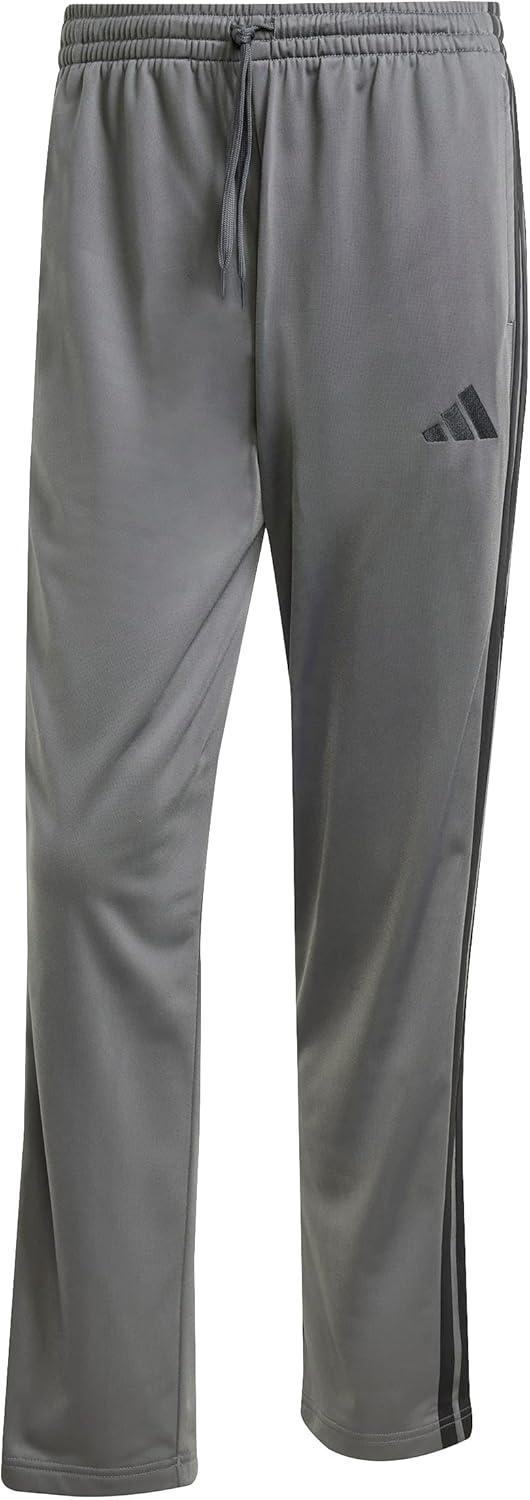 imageadidas Mens 3Stripes Tricot Opem Hem Track PantsGrey