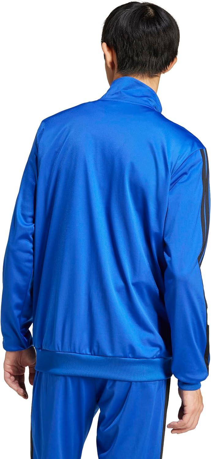 imageadidas Mens 3Stripes Tricot Track Top Team Royal Blue XLarge