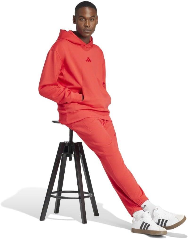 imageadidas Mens All SZN Fleece Sportswear Hoodie Pure Ruby LargeTall