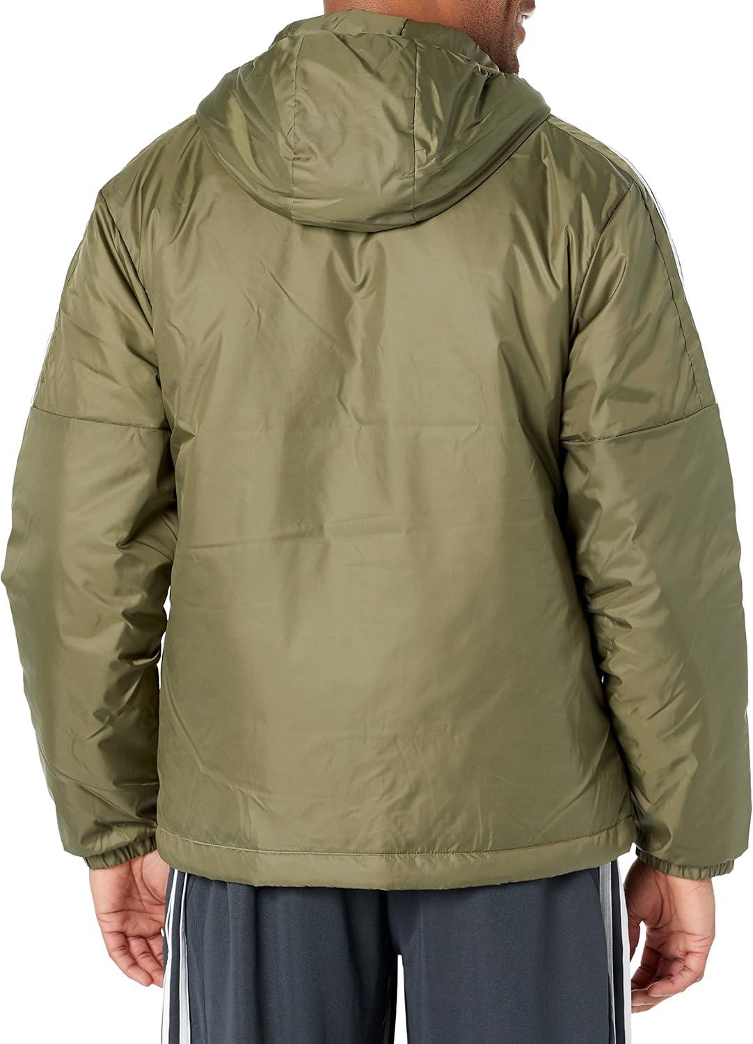 imageadidas Mens Essentials Insulated Hooded JacketFocus Olive