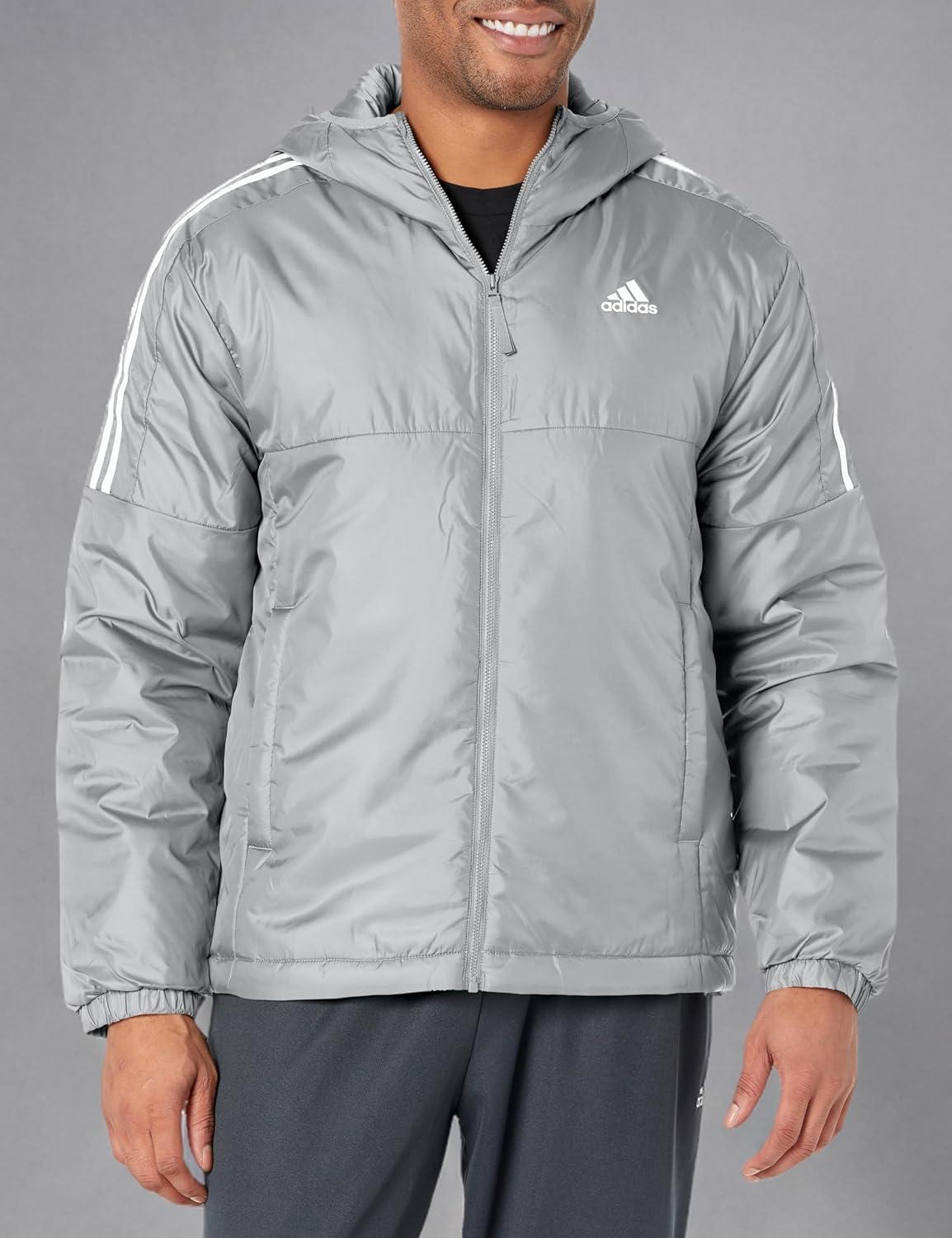 imageadidas Mens Essentials Insulated Hooded JacketGrey