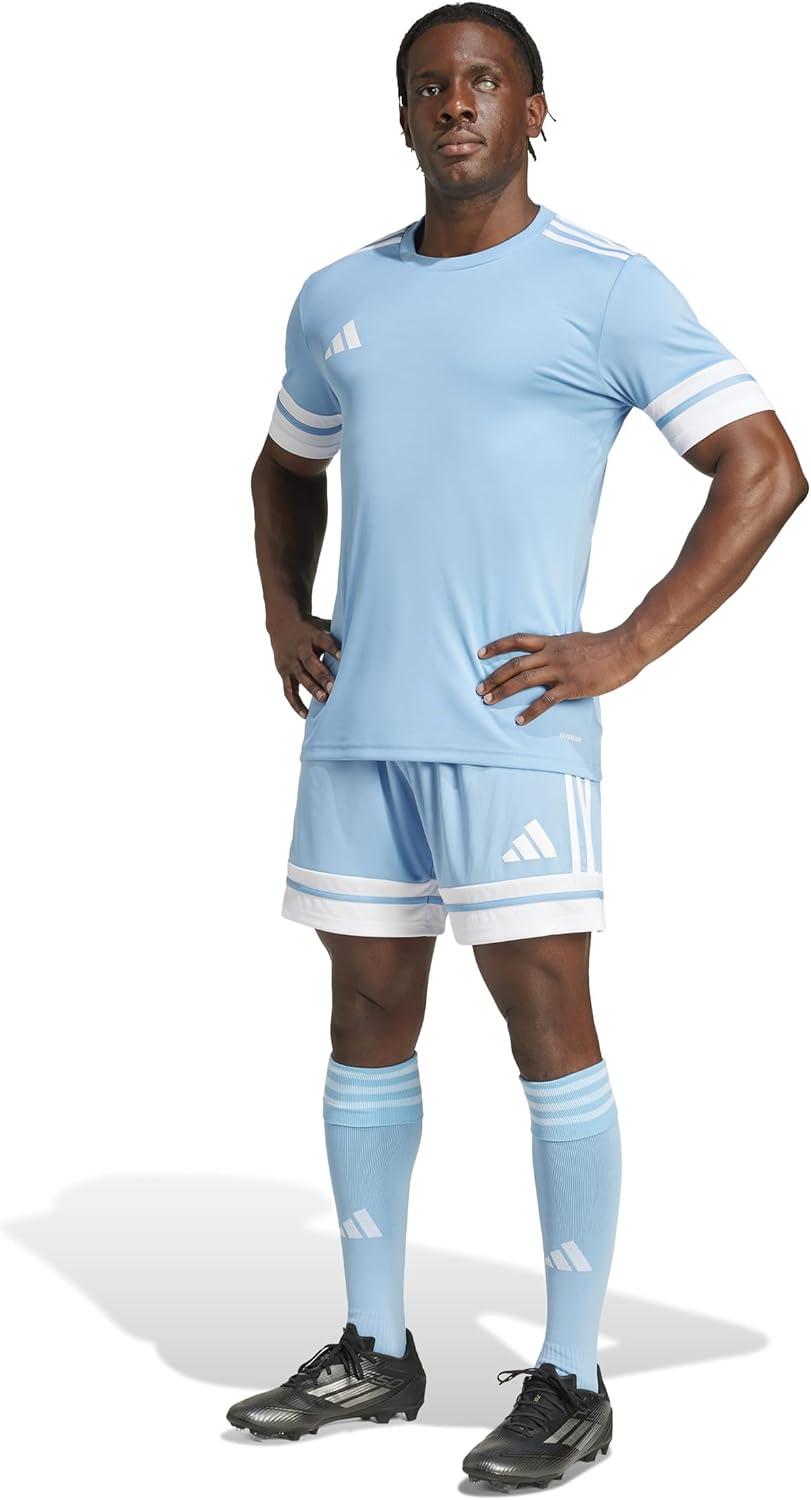 imageadidas Mens Squadra 25 ShortsTeam Light BlueWhite